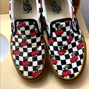 Cherry Checkered Vans